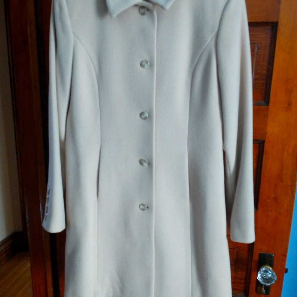 Worthington Beige Wool Coat Sz S